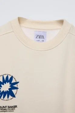 Niños ZARA 6 - 14 Años·Sudaderas<SUDADERA ESTAMPADO RELIEVE