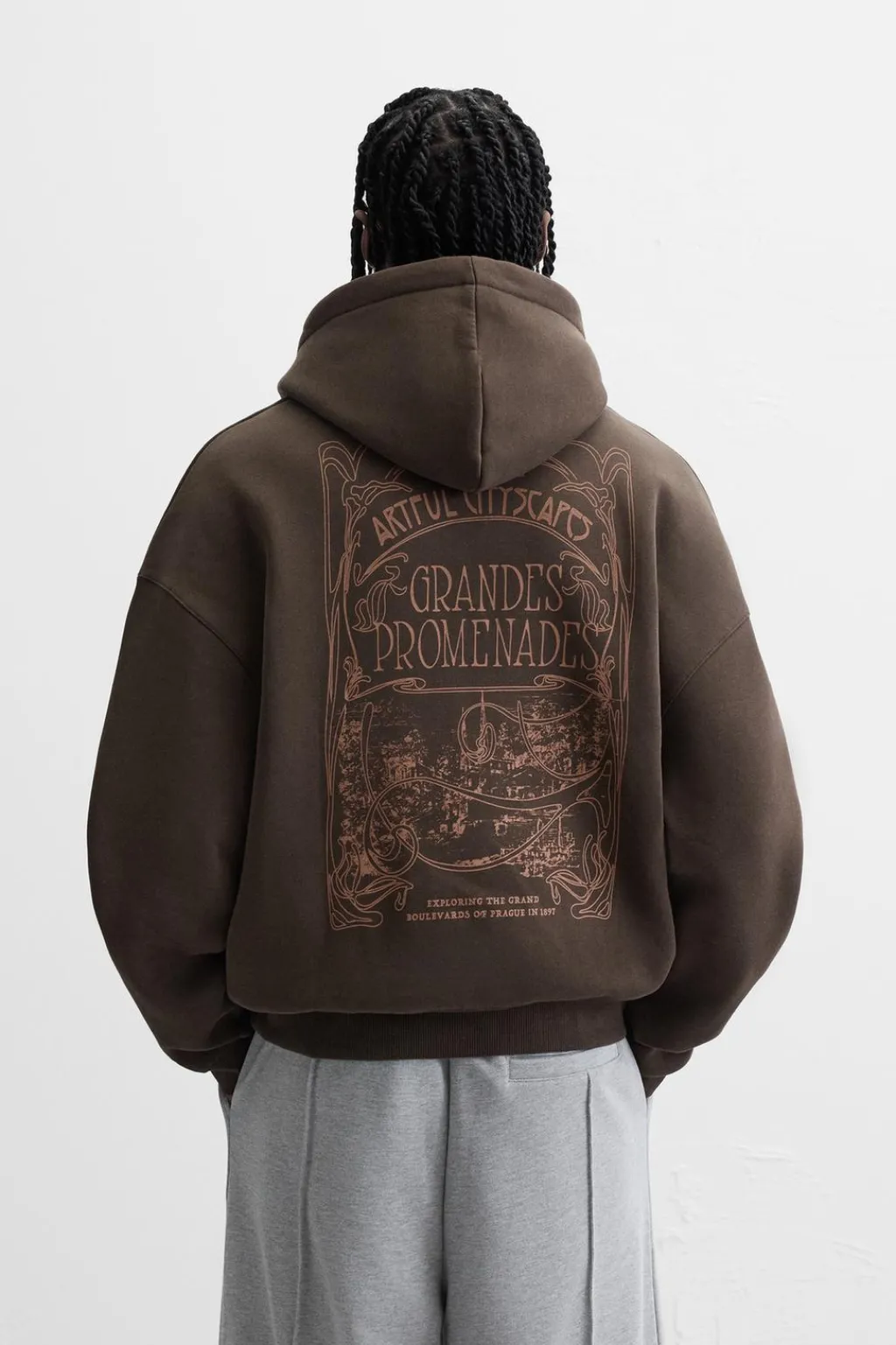 Hot SUDADERA ESTAMPADO TEXTO Hombre Sudaderas