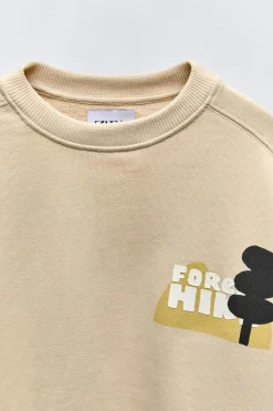 Niños ZARA 6 - 14 Años·Sudaderas<SUDADERA ESTAMPDO RELIEVE