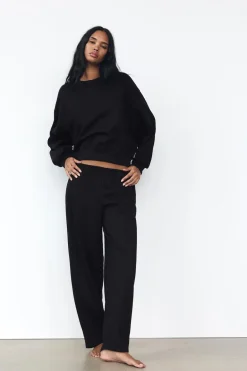 New SUDADERA FELPA BÁSICA Mujer Sudaderas / Joggers