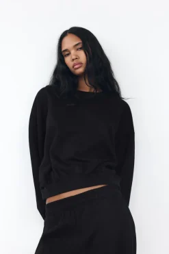New SUDADERA FELPA BÁSICA Mujer Sudaderas / Joggers