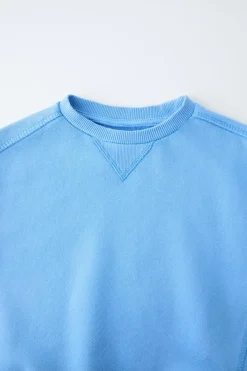 Niños ZARA 1½ - 6 Años·Sudaderas|1½ - 6 Años·Chándal<SUDADERA FELPA CORTES COMBINADOS