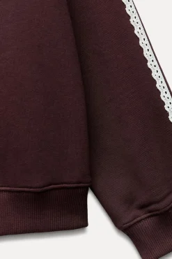 New SUDADERA FELPA PUNTILLA Mujer Sudaderas / Joggers