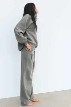 Outlet SUDADERA FELPA TEXTO BRILLOS Mujer Sudaderas / Joggers