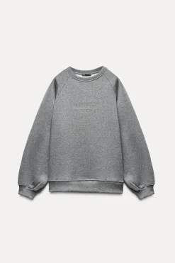 Outlet SUDADERA FELPA TEXTO BRILLOS Mujer Sudaderas / Joggers