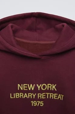 Niños ZARA 6 - 14 Años·Sudaderas|6 - 14 Años·Deporte / Jogging<SUDADERA FORRADA CAPUCHA TEXTO