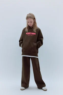 Niños ZARA 6 - 14 Años·Sudaderas|6 - 14 Años·Deporte / Jogging<SUDADERA FORRADA CAPUCHA TEXTO