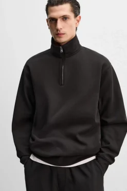 Outlet SUDADERA HEAVY WEIGHT CUELLO CREMALLERA Hombre Jerséis / Chaquetas|Sudaderas