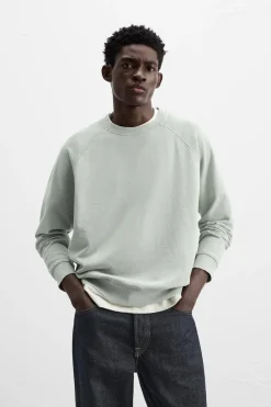 Outlet SUDADERA LAVADA Hombre Sudaderas