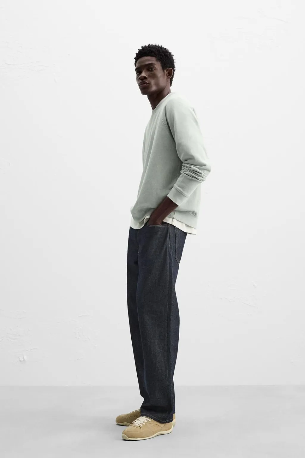 Outlet SUDADERA LAVADA Hombre Sudaderas