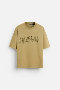 Hot SUDADERA LAVADA DEF LEPPARD © Hombre Sudaderas