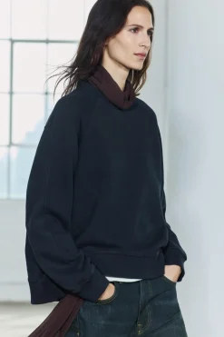 Clearance SUDADERA LAVADA OVERSIZE Mujer Sudaderas / Joggers