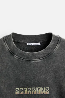 Hot SUDADERA LAVADA SCORPIONS © Hombre Sudaderas