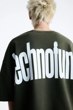 Fashion SUDADERA LAVADA TEXTO Hombre Sudaderas|Camisetas