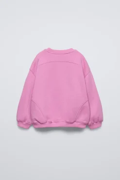 Niños ZARA 1½ - 6 Años·Sudaderas|1½ - 6 Años·Total Look<SUDADERA LISA TEXTO