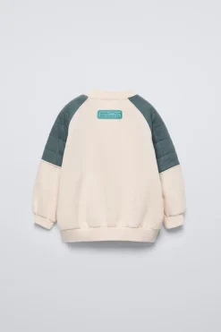 Niños ZARA 1½ - 6 Años·Sudaderas<SUDADERA MANGAS ACOLCHADAS
