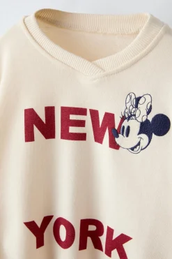 Niños ZARA 1½ - 6 Años·Sudaderas|6 - 18 Meses·Sudaderas<SUDADERA NEW YORK MINNIE © DISNEY