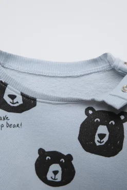 Niños ZARA 6 - 18 Meses·Sudaderas<SUDADERA OSITOS