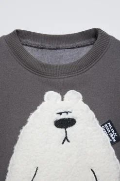 Niños ZARA 1½ - 6 Años·Sudaderas|1½ - 6 Años·Sudaderas<SUDADERA OSO BORREGUILLO