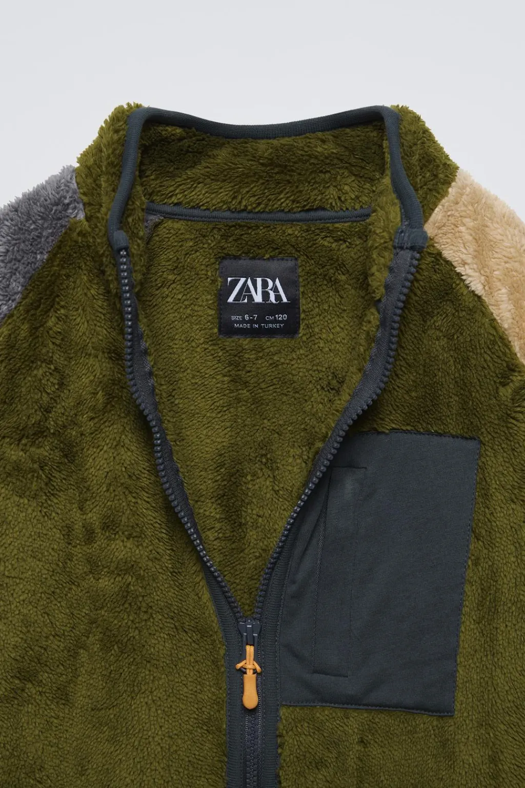 Niños ZARA 6 - 14 Años·Abrigos|6 - 14 Años·Sudaderas<SUDADERA POLAR COLOR BLOCK