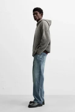 Discount SUDADERA PUNTO CON LANA Hombre Jerséis / Chaquetas|Sudaderas