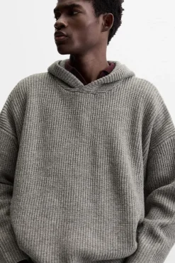 Discount SUDADERA PUNTO CON LANA Hombre Jerséis / Chaquetas|Sudaderas