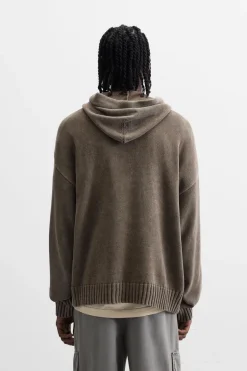 Online SUDADERA PUNTO LAVADA Hombre Jerséis / Chaquetas|Sudaderas