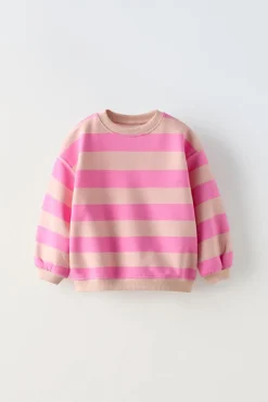 Niños ZARA 1½ - 6 Años·Sudaderas|6 - 18 Meses·Sudaderas<SUDADERA RAYAS ANCHAS