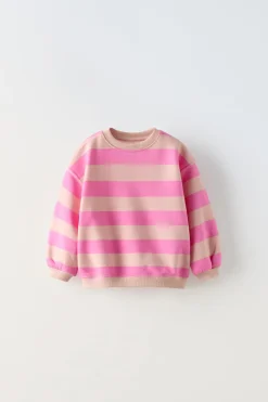 Niños ZARA 1½ - 6 Años·Sudaderas|6 - 18 Meses·Sudaderas<SUDADERA RAYAS ANCHAS