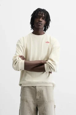 New SUDADERA RAYAS BORDADO Hombre Sudaderas