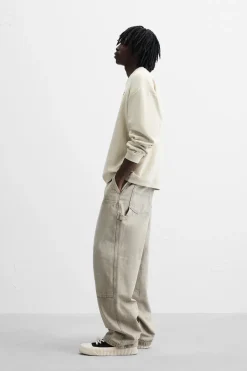 New SUDADERA RAYAS BORDADO Hombre Sudaderas