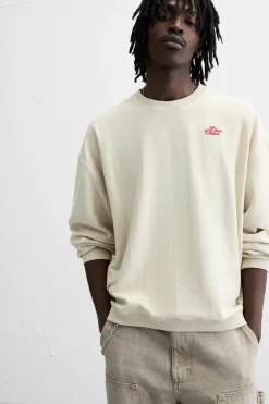 New SUDADERA RAYAS BORDADO Hombre Sudaderas