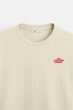 New SUDADERA RAYAS BORDADO Hombre Sudaderas