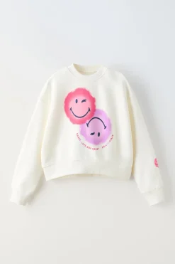 Niños ZARA 6 - 14 Años·Sudaderas<SUDADERA SMILEYWORLD ® CROP FIT
