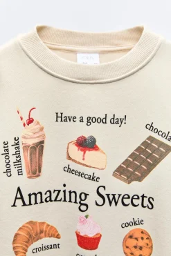 Niños ZARA 6 - 14 Años·Sudaderas<SUDADERA SWEETS