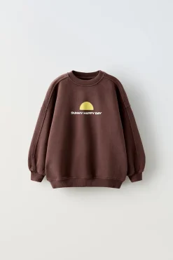 Niños ZARA 1½ - 6 Años·Sudaderas|1½ - 6 Años·Sudaderas<SUDADERA TEXTO