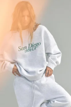 Online SUDADERA TEXTO Mujer Sudaderas / Joggers