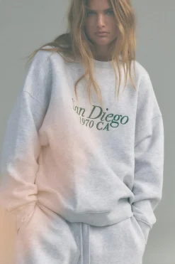 Online SUDADERA TEXTO Mujer Sudaderas / Joggers