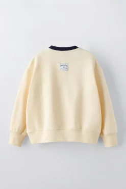 Niños ZARA 6 - 14 Años·Sudaderas<SUDADERA TEXTO FLOCK