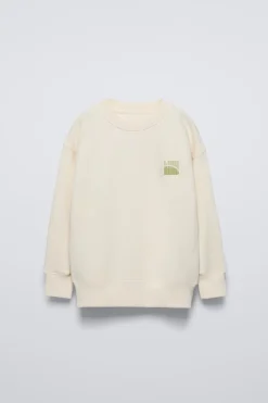 Niños ZARA 6 - 14 Años·Sudaderas<SUDADERA TEXTO FLOCK