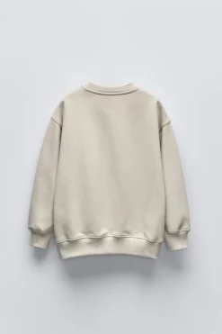 Niños ZARA 6 - 14 Años·Sudaderas<SUDADERA TEXTO FLOCK