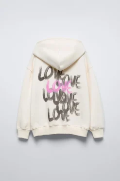 Niños ZARA 6 - 14 Años·Sudaderas<SUDADERA TEXTO LOVE