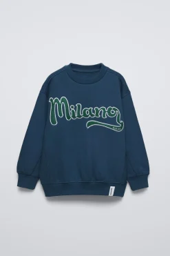 Niños ZARA 6 - 14 Años·Sudaderas<SUDADERA TEXTO MILANO