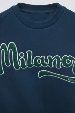 Niños ZARA 6 - 14 Años·Sudaderas<SUDADERA TEXTO MILANO