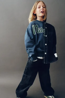 Niños ZARA 6 - 14 Años·Sudaderas<SUDADERA TEXTO MILANO