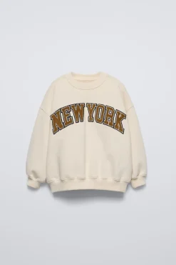 Niños ZARA 1½ - 6 Años·Sudaderas|1½ - 6 Años·Sudaderas<SUDADERA TEXTO PANA