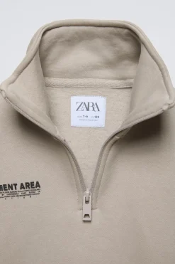 Niños ZARA 6 - 14 Años·Sudaderas|6 - 14 Años·Deporte / Chándal<SUDADERA TEXTO RELIEVE