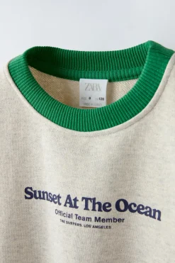 Niños ZARA 6 - 14 Años·Sudaderas<SUDADERA TEXTO VIVOS