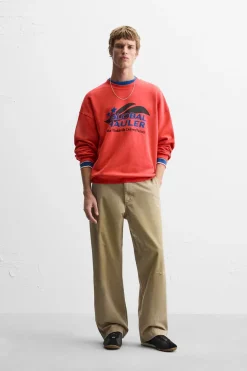 Sale SUDADERA TEXTOS COMBINADOS Hombre Sudaderas