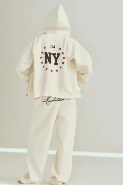 Discount SUDADERA VARSITY NEW YORK Mujer Sudaderas / Joggers